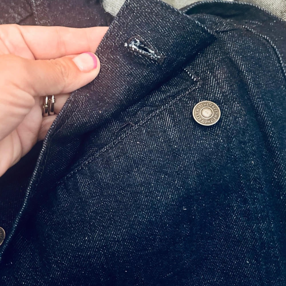 We The Free Dark Blue Jean Jacket - Picture 12 of 13